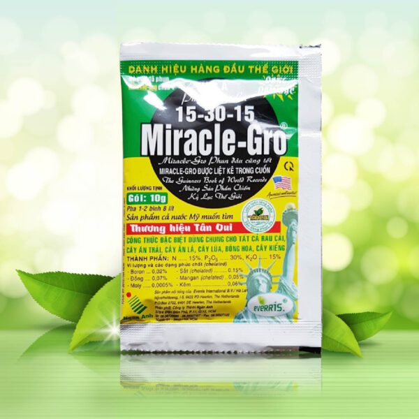 Miracle-Gro 15-30-15 USA, sản phẩm phân bón lá cao cấp cho cây trồng